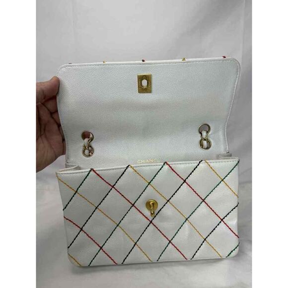 Chanel Vintage Rainbow Stitch Flap Bag Medium SPB-TS 334523 - Picture 12 of 16